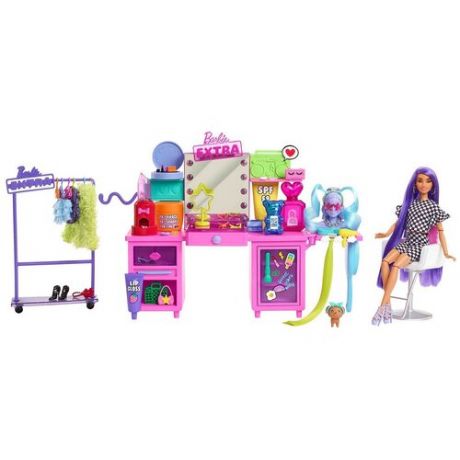 Кукла Mattel Barbie Экстра Туалетный столик GYJ70