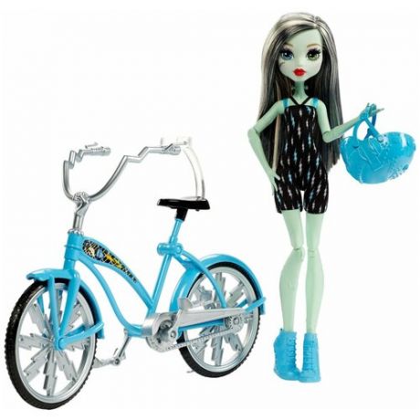 Кукла Monster High Фрэнки Штейн на велосипеде, 26 см, DPX18