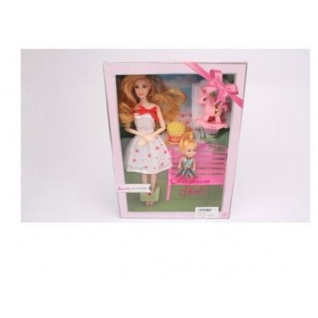 Куклы (2 шт. в упаковке) в комплекте: лавочка и игрушка-качалка