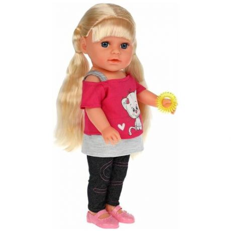 Развивающая интерактивная кукла «Полина» 35 см ТМ «Карапуз»