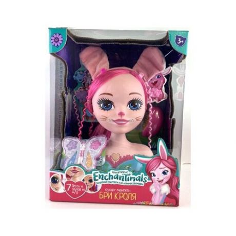 314660 Кукла-манекен Бри Кроля энчантималс для созд причесок, с акс. для волос, озв карапуз в к.8шт