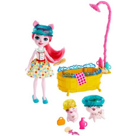 Игровой набор Enchantimals кукла и питомец с аксессуарами, 15 см, GJX35 магазин с сокровищами океана
