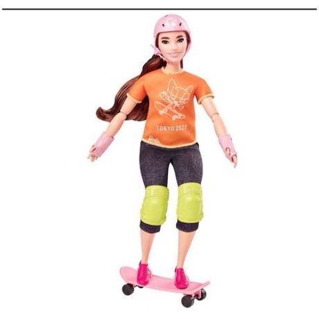 Barbie Олимпийская спортсменка скейтбординг GJL73