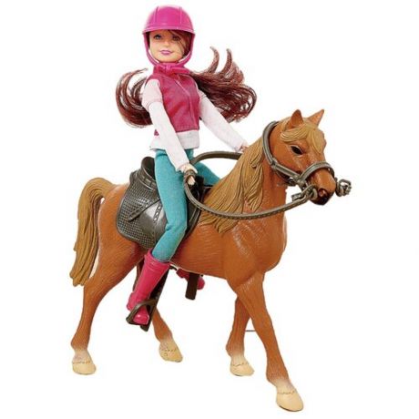 Набор игровой Сима-ленд лошадка с куклой шарнирной с аксессуарами, 21см, 4387968