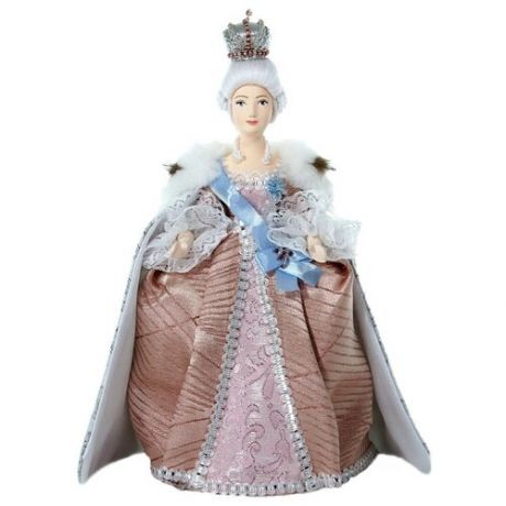 Кукла коллекционная Потешного промысла в костюме императрицы Екатерины II Великой