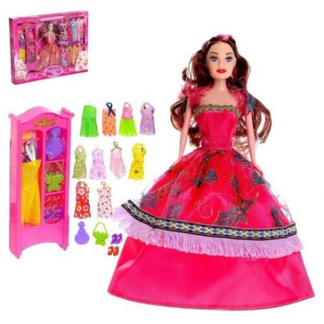 Кукла-модель «Анна» с набором платьев, с аксессуарами, цвета микс