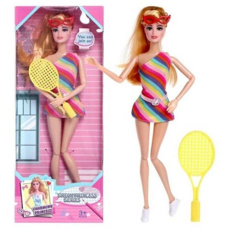 Market-Space Кукла-модель шарнирная «Спортсменка» с аксессуарами