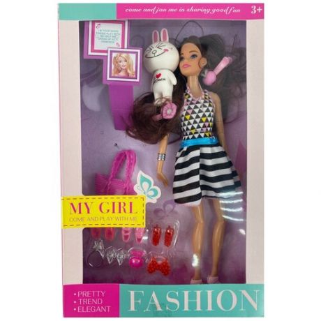 Кукла с аксессуарами / Кукла модель / Кукла в красивом платье / Кукла с туфельками / Кукла красивая / Кукла с сумочкой