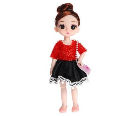 Кукла модная шарнирная «Лиза» в платье, микс