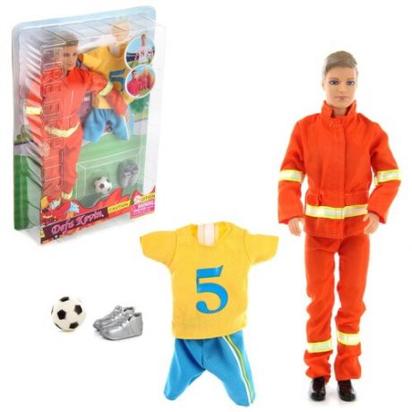 Кукла VELD CO 125536 Кевин пожарный, с аксессуарами, 29 см