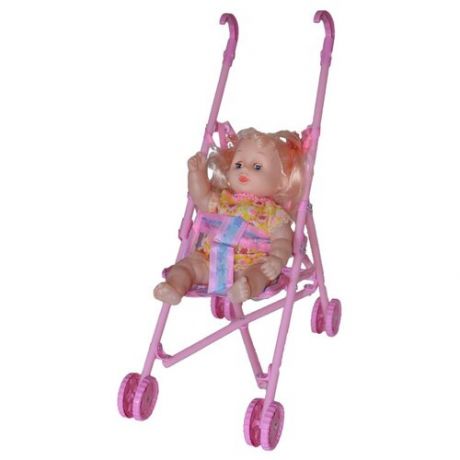 Кукла с пластмассовой коляской.