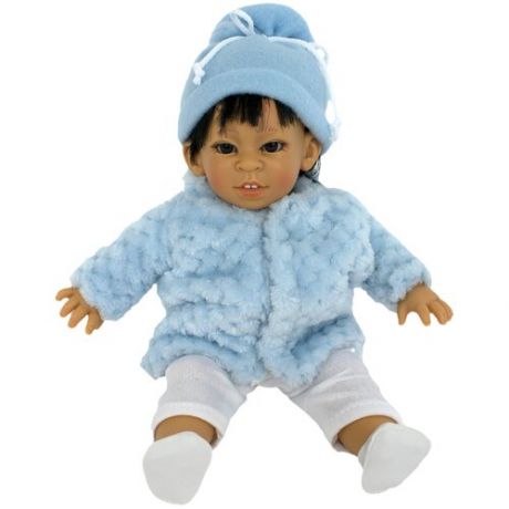 Кукла Lamagik Джестито мальчик-азиат в голубом пальто, 28 см, 10006