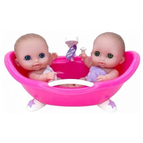 Игровой набор пупсы JC Toys Lil Cutesies Twins в ванной, 15 см, JC16980
