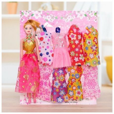 Кукла-модель «Оля» с набором платьев, микс