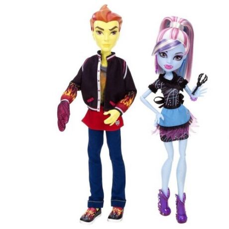 Monster High Mattel Набор кукол - Хит и Эбби В Классе, Монстр Хай