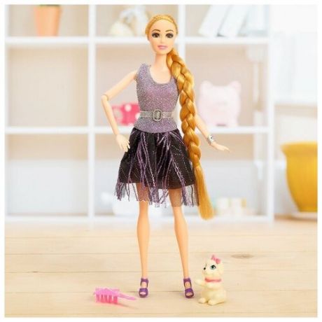 Кукла-модель «Лида» в платье, с аксессуарами