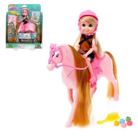 Лошадь с куклой и аксессуарами