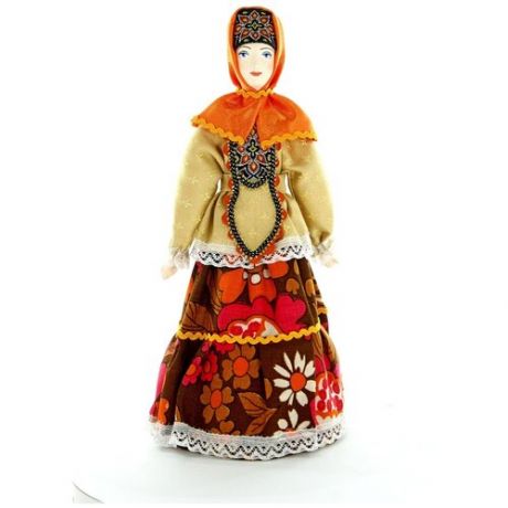 Потешный промысел кукла интерьерная в традиционном казачьем костюме. Россия. Казаки
