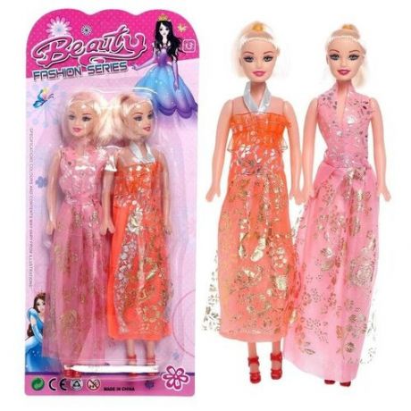 Набор кукол моделей «Лучшие подружки» в платье