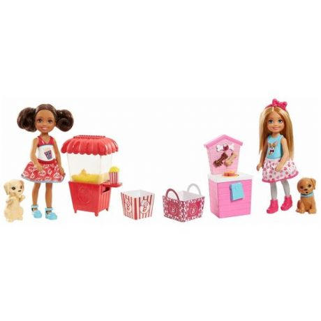 Barbie Кукла Барби Челси и щенок, FHP68