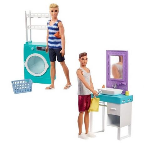 Кукла Кен в ванной Набор игровой Barbie