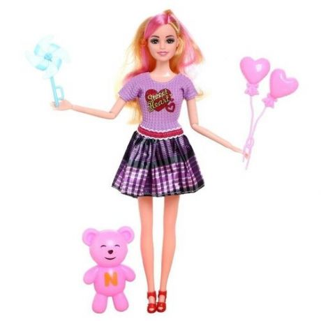 Кукла-модель «Арина» в платье, с аксессуарами, микс