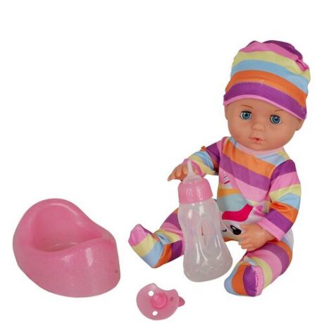 Кукла малышка Пупс 32 см малыш младенец с аксессуарами соска горшок бутылочка YL1808K-H Tongde