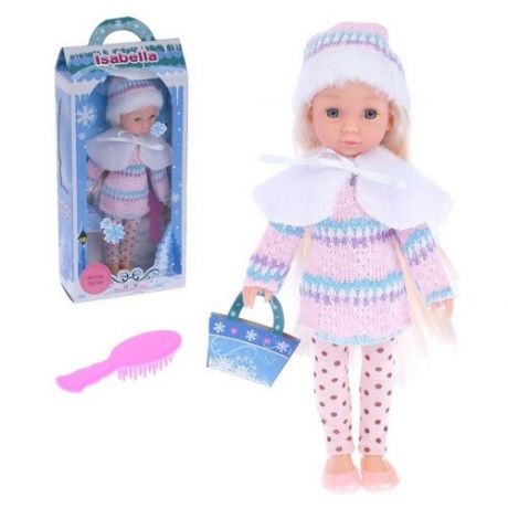 Market-Space Кукла классическая "Изабелла" в шубке с аксессуарами , Микс