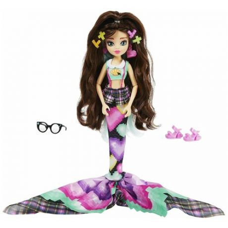 Кукла-русалка Mermaid high Spin Master Мермейд Хай Рения с аксессуарами (пряди волос меняют цвет на солнце)
