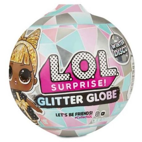 Кукла-сюрприз L.O.L. Surprise Winter Disco Glitter Globe в шаре, 8 см, 561606