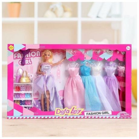 Кукла-модель «Тина» с набором платьев, с аксессуарами, микс