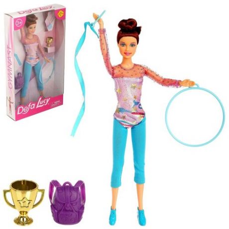 Кукла модель Гимнастка с аксессуарами микс Defa Lucy