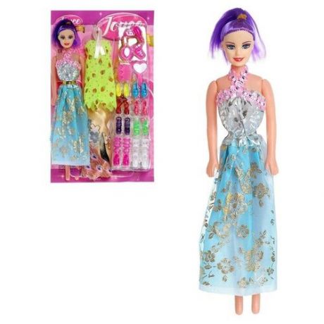 Кукла- модель «Оля» с набором платьев, обуви с аксессуарами, микс
