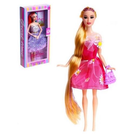 Кукла модель шарнирная «Кира» в платье, с аксессуарами, микс