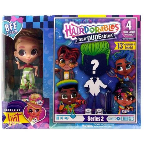 Кукла загадка Hairdorables 2 серия 23775 девочка Neila и мальчик Сладкая парочка / Игрушка сюрприз для девочки