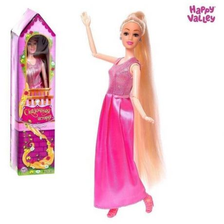 Кукла принцесса "Сказочная история" в платье, с длинными волосами