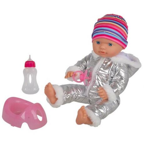 Кукла малышка Пупс 30 см малыш младенец с аксессуарами соска бутылочка горшок YL1808K-K Tongde