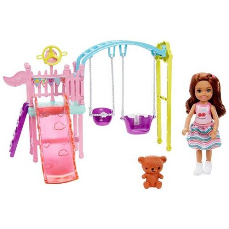 Кукла Barbie Челси и набор мебели, 15 см, FDB32 тележка мороженого