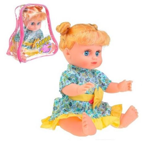 Кукла Play Smart "Алина", звук, в рюкзаке, подвижные руки, ноги, голова (7632)