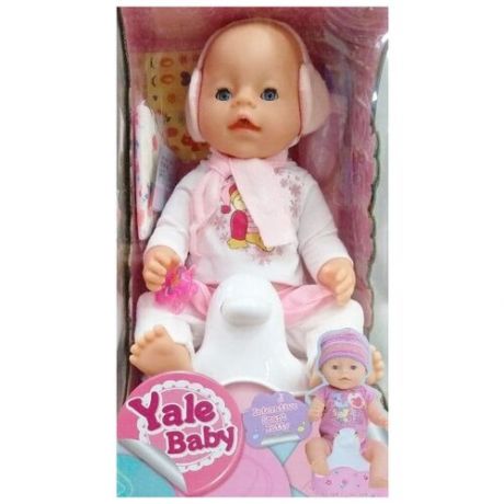 Кукла YALE BABE 45 см плачет, пьёт воду, писает, музыкальный унитаз в коробке