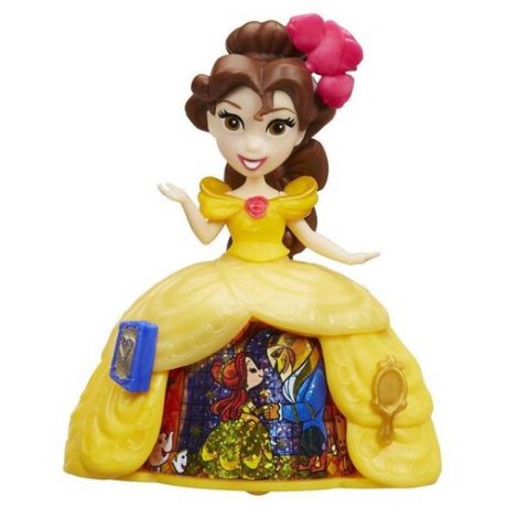 Мини-кукла Принцесса Бель в платье с волшебной юбкой, Disney