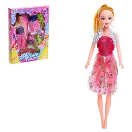 Кукла-модель Даша с набором платьев, микс 4438597 .