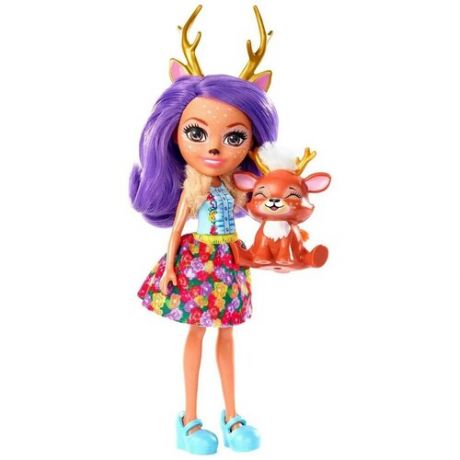 Enchantimals Кукла Данэсса Оленни и питомец Спринт Danessa Deer & Sprint FXM75 (олень)