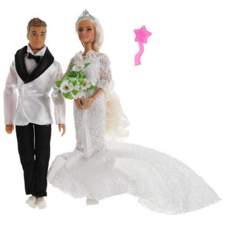 Кукла 29 см София и Алекс, руки и ноги сгибаются,свадьба, (66001W-P1-S-BB)