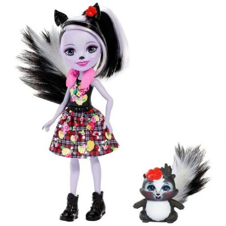 Enchantimals Кукла со зверюшкой Сэйдж Скунси и Кейпер FXM72