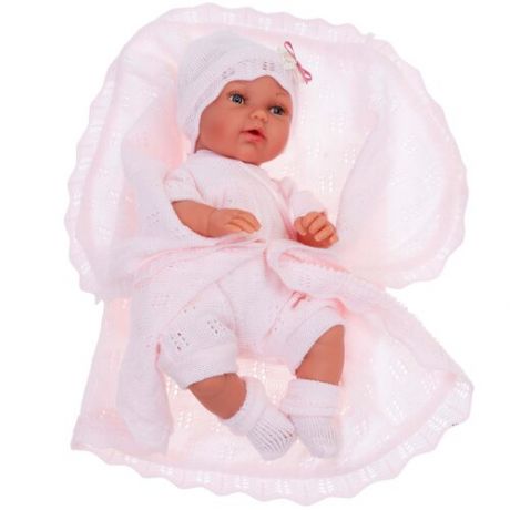 Кукла Лючия в светло-розовом, мягконабивная, гибкая, 29 см