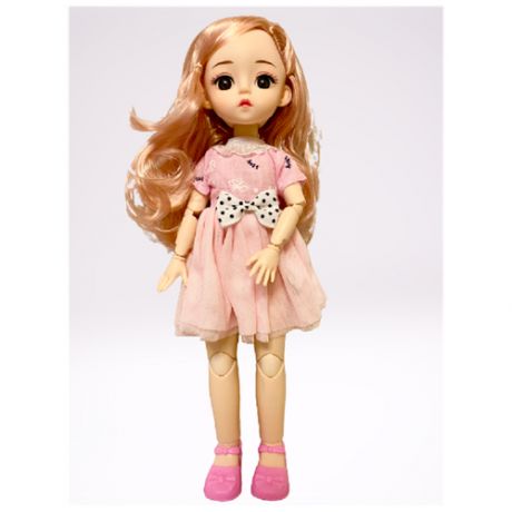 Кукла шарнирная 30 см c 3D глазами/SmallMart