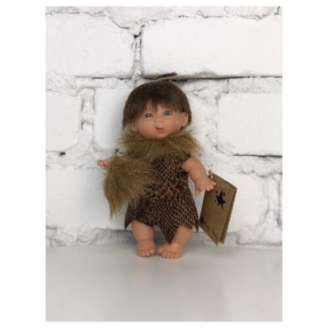 Кукла Lamagik "Гном-троглодит", девочка в темном, ухмыляется, 18 см, арт. 145-6