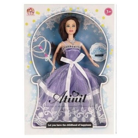 Кукла Atinil в длинном вечернем платье c волшебной палочкой, 28см - Junfa Toys [WJ-21501]