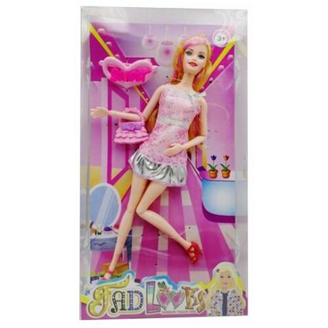 Кукла Наша Игрушка Модница, 28 см, с аксессуарами (Y24109018)